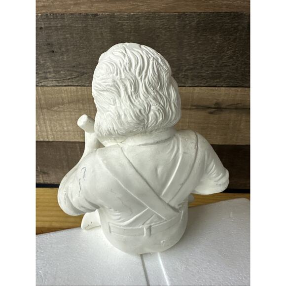 VTG Ready to Paint Sitting Santa Claus Feeding Baby Deer Ceramic Bisque - Picture 3 of 5